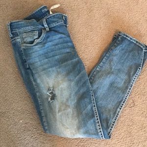 Distressed jeans